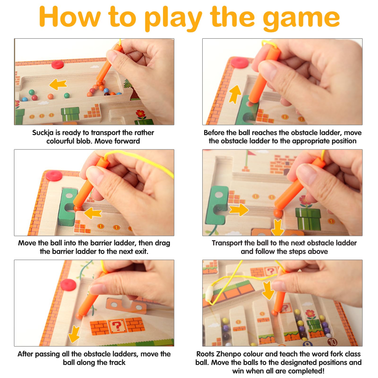 Labirinto Magnetico Bambini 3 4 5 6 7 8 Anni, Giochi Montessori di Colori e Numeri, Gioco Educativo per Bambini Regalo Ragazze Ragazzi