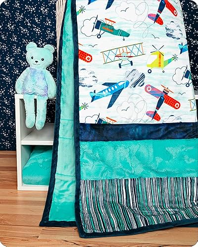 Miniatura 3 de Shannon FABRICS Minky Cuddle Kit Picture Perfect Flight Plan