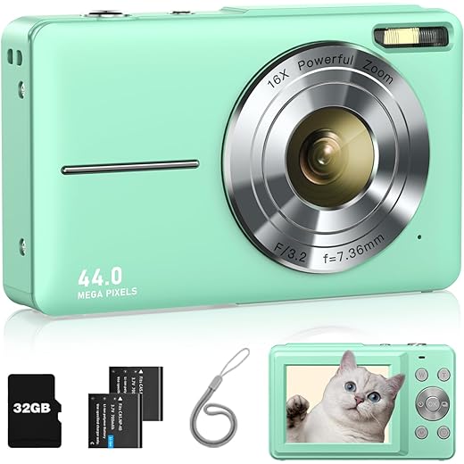 Lecran 1080p Kids Digital Camera 32Gb