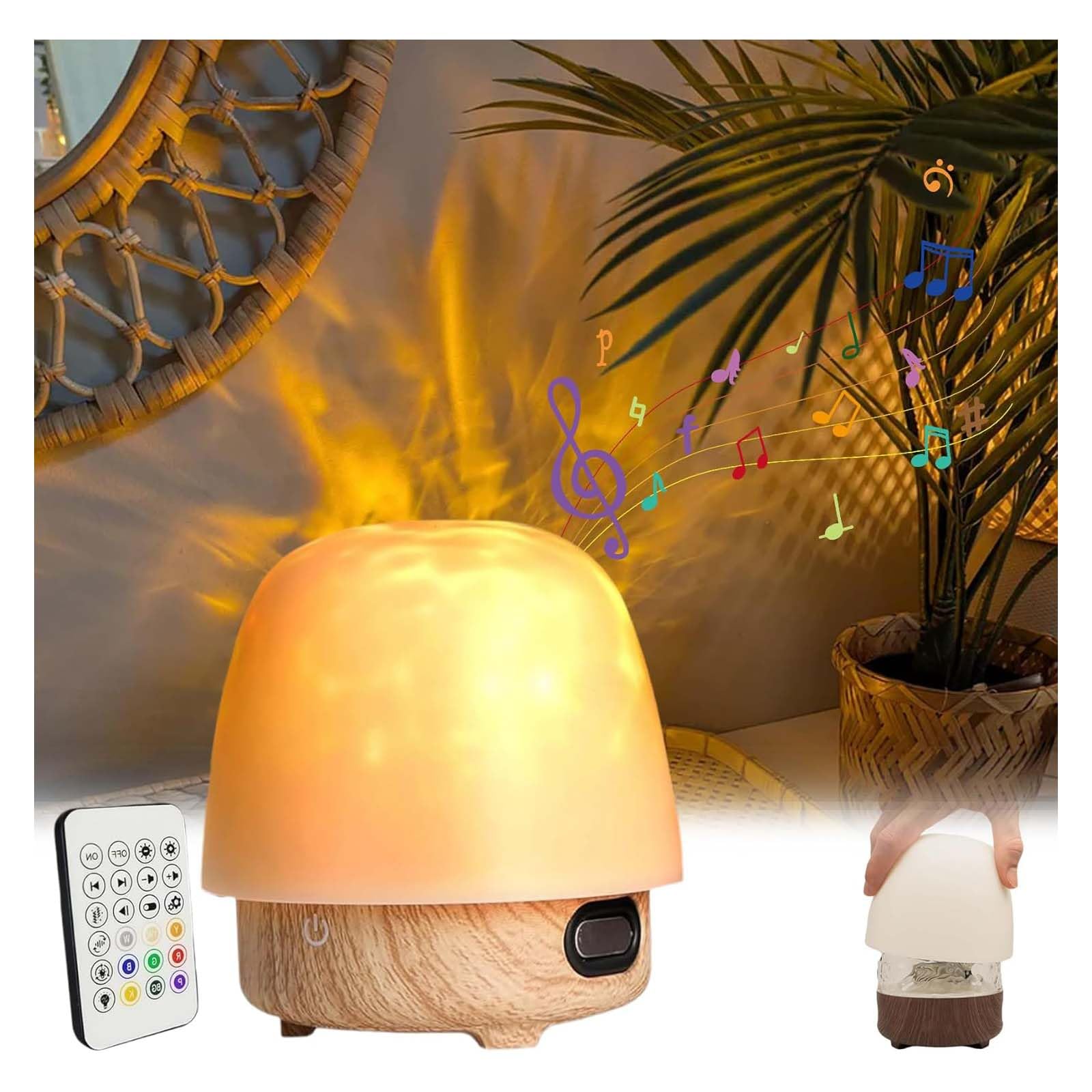 Niblido Lamp-Night Light & Bluetooth Noise MachineGift (Wood, 1PC) — image 1