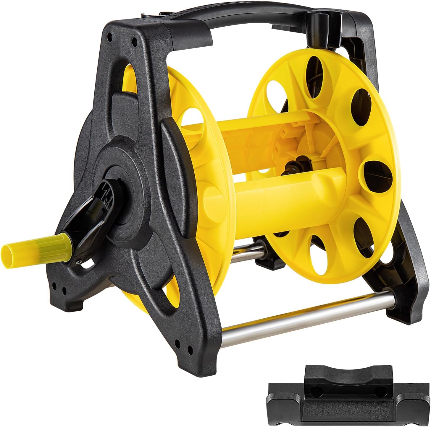 CEED4U Garden Hose Reel, Holds 164 FT Portable Tote Hose Reel, Hose Reel for Watering Plants and Lawns, Washing Cars（Without Hose）