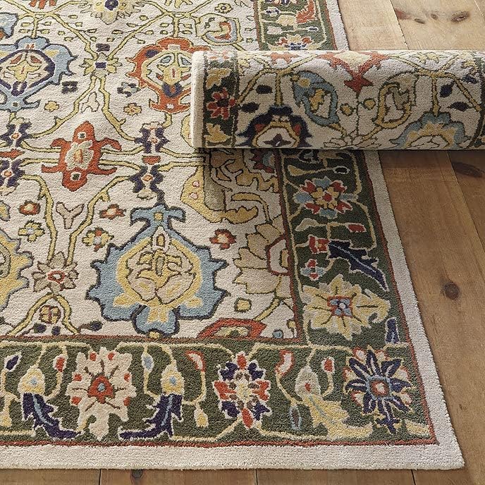 Hand Tufted Vintage & Traditional Rugs 100% Wool, Antique Look Ru...