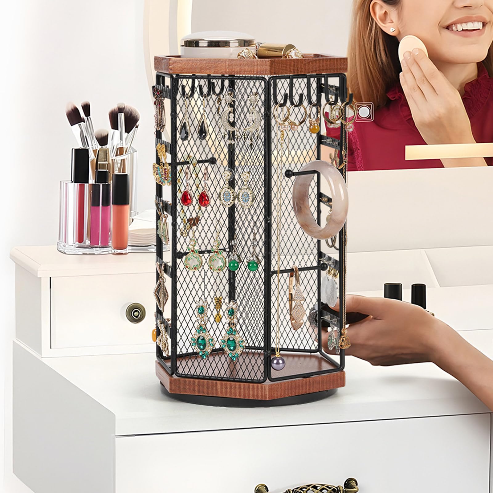 Amazon｜Itkcozcg ジュエリーディスプレイスタンド、マルチティアード