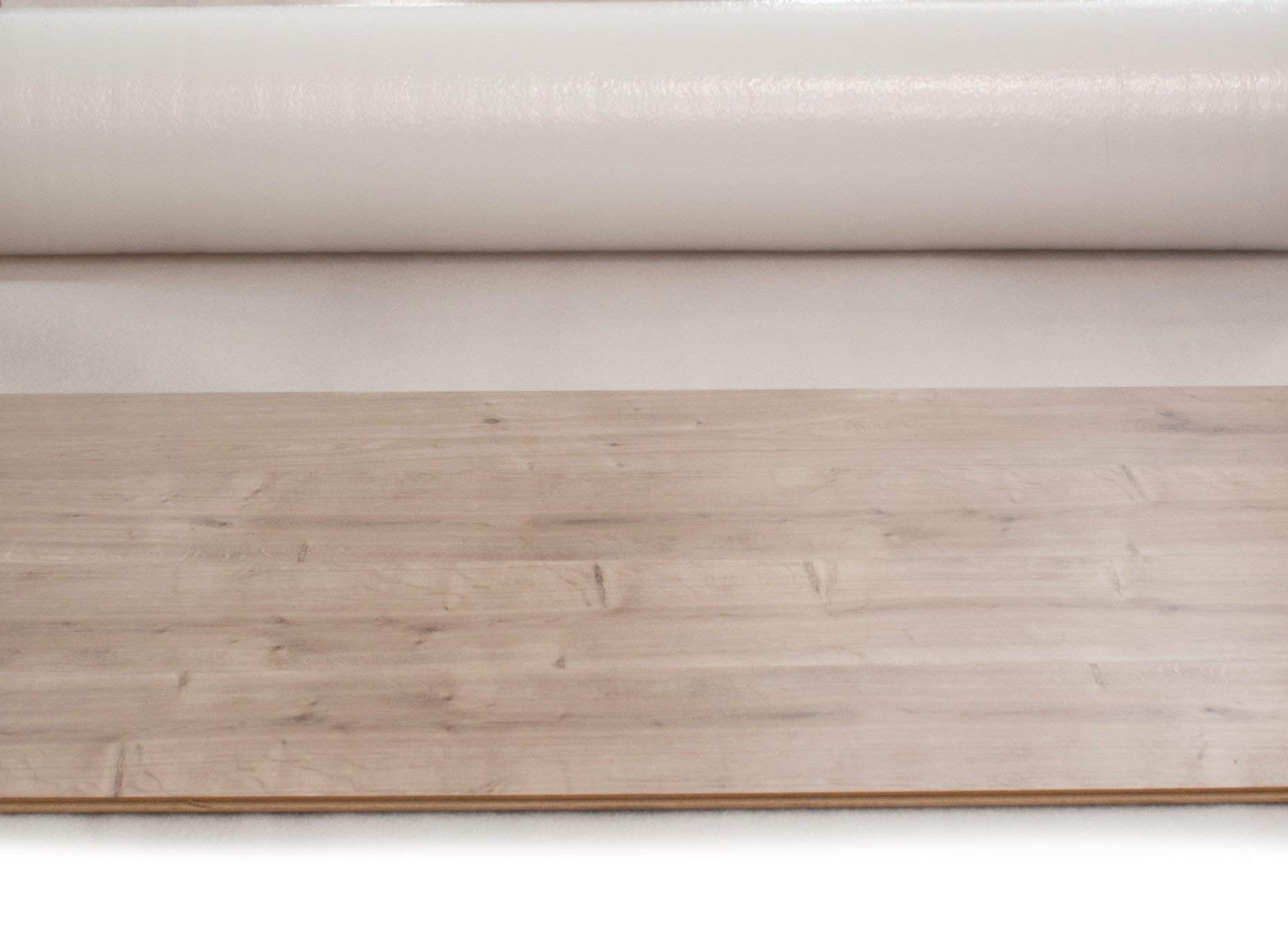 Base Aislante FOAM7 - BASIC WHITE 2.0 2mm Rollo:20m2. Foam + Film antihumedad para insonorización, Resistente y Ecológico. Apta Para Tarima Flotante y Suelo laminado. Nº1 en Ventas en España
