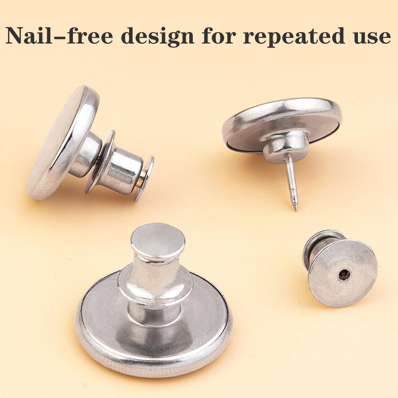 FYCAN 1 Pair Pairs Curtain Magnetic Button Nail Free Detachable Window Curtain Close Magnet Buckle Adjustment Curtain Clip Room Accessories Curtain Magnet Button for Materials Buckle Sewing 4 pcs 1