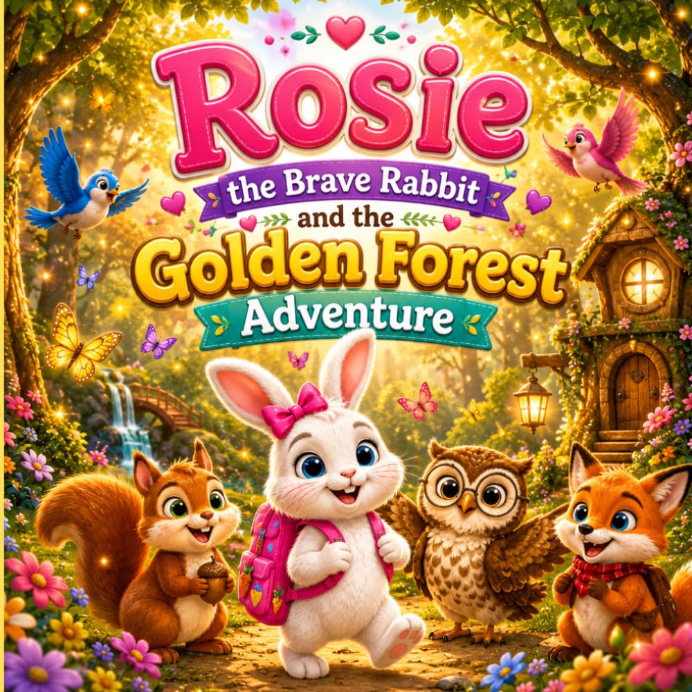 Rosie the Brave Rabbit and the Golden Forest Adventure: A Heartwarming Story of Kindness, Courage, Friendship, and Big Dreams