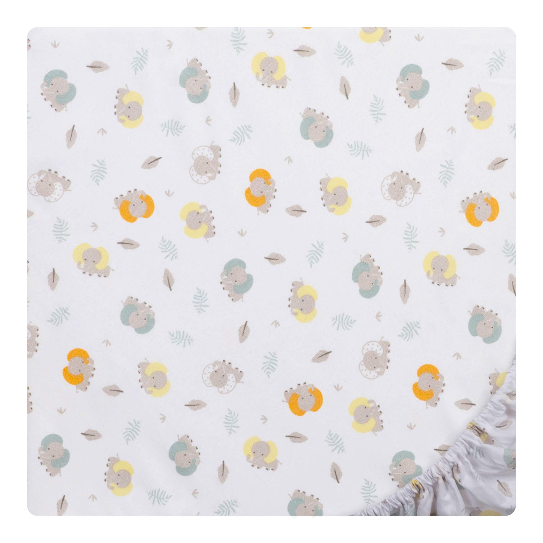 Sammy & Lou Jungle Pals - Juego de 2 sábanas bajeras de Microfibra para Cuna, se Adapta a colchones estándar de Cuna de 28 x 52 Pulgadas; Totalmente elástico,
