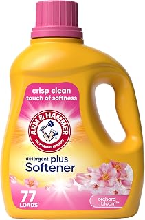 Arm & Hammer Plus Touch of Softener Liquid Laundry Detergent, 77 Loads, 100.5 Fl Oz - Cleans, Softens, Orchard Bloom Scent