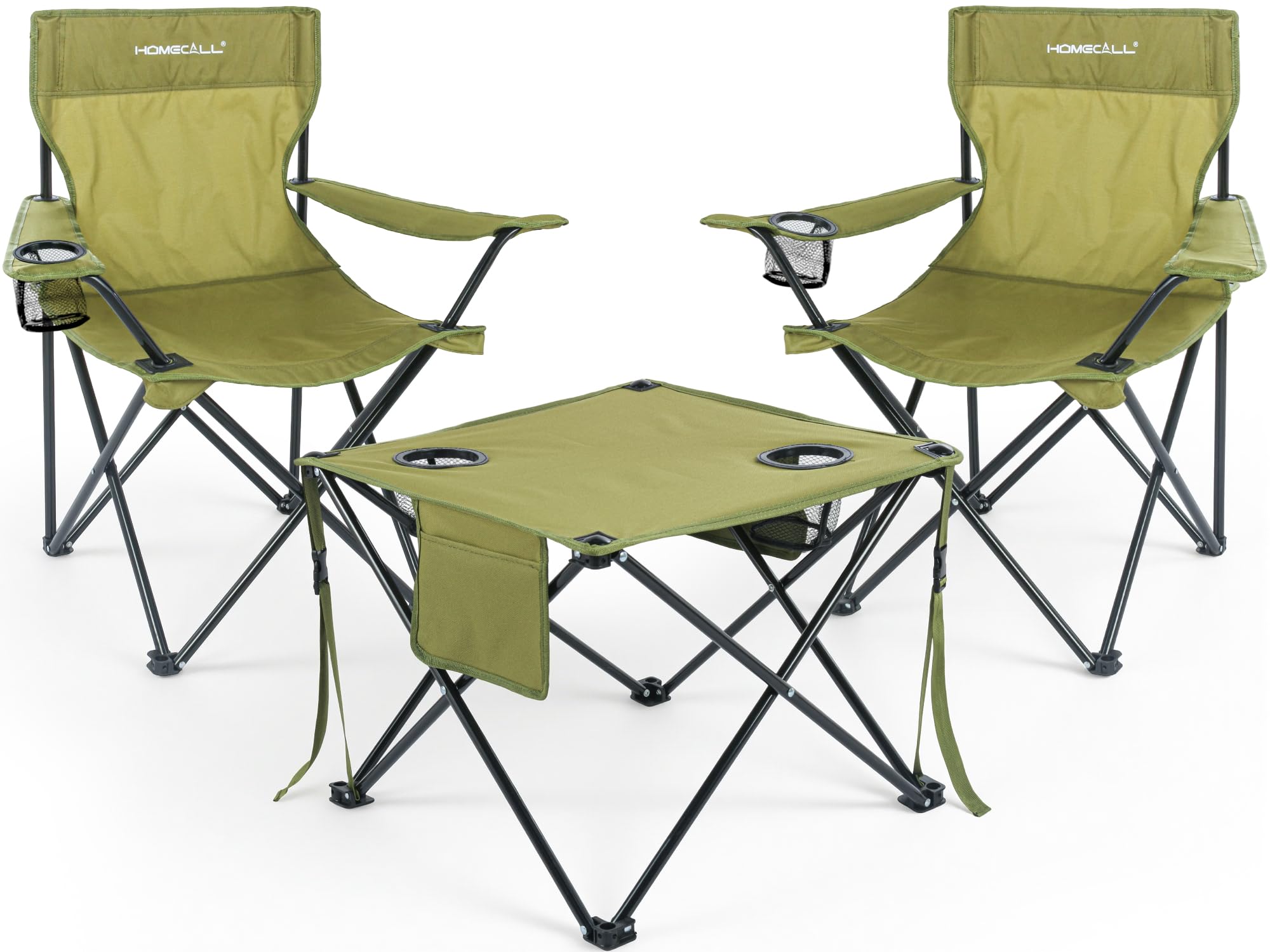 Homecall Camping Tisch Stuhl Set, faltbares Campingtisch mit Stühlen