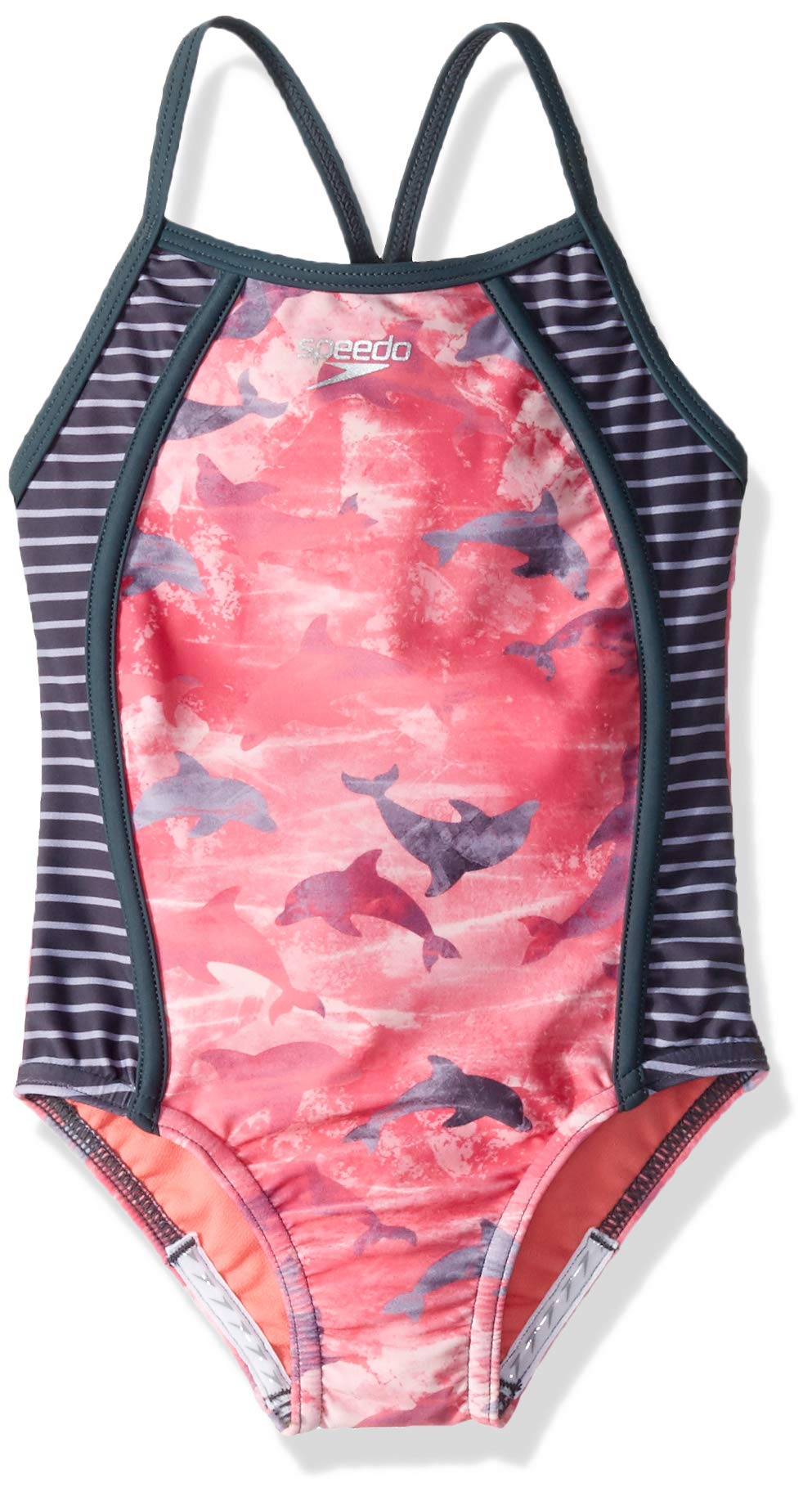 Speedo Girl's Swimsuit One Piece Thin Straps