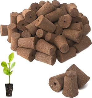 Replacement Grow Sponges, 50 PCS Seed Pod Sponges Seed Starter Sponge Pods Replacements, Root Growth Sponge Plugs for Hydroponic Indoor Garden
