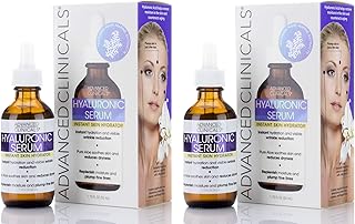 Advanced Clinicals Hyaluronic Acid Face Serum Skin Care Facial Moisturizer To Restore Skin, Anti Aging Face Serum For Wrin...