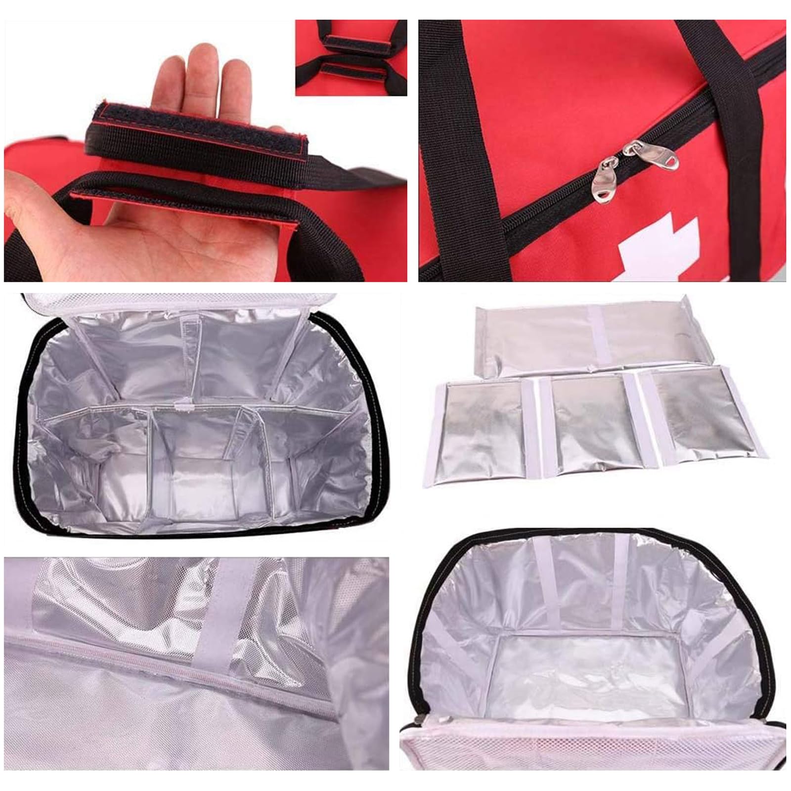 Bolsa De Primeros Auxilios para Traumatismos, Caja De Almacenamiento De Medicamentos, Botiquín De Primeros Auxilios Adecuado para Viajar A Casa Y Al Trabajo