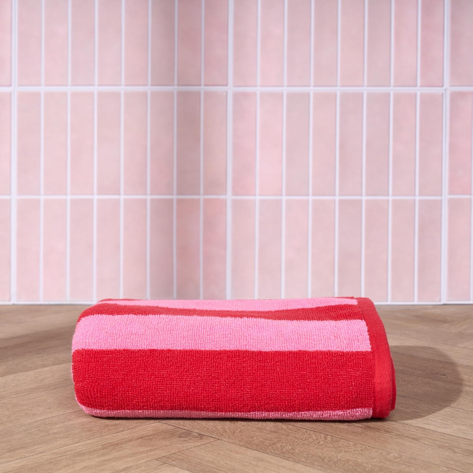 OHS Hand Towel 100% Cotton Soft Absorbent Pink 50 x 80 cm