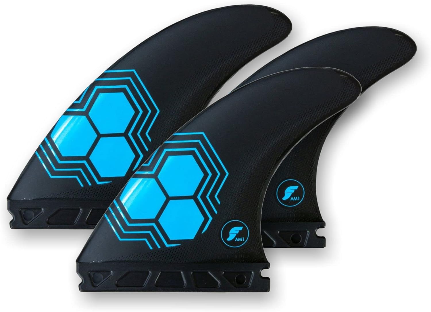 Future Fins FAM1 Alpha Thruster Fin Set Carbon-Blue M