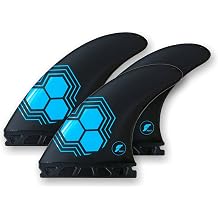 Futures AM1 Alpha Tri Triathlon Medium Surfboard Fins - Carbon Blue - Template Category | Rake drawn-out, control