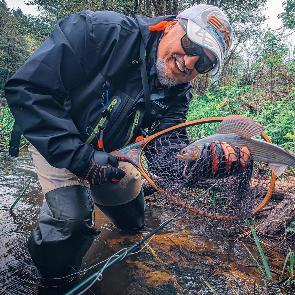 Kylebooker Fly Fishing Wading Jacket Outdoor Activities Waterproof Wader Jackets for Men and Women