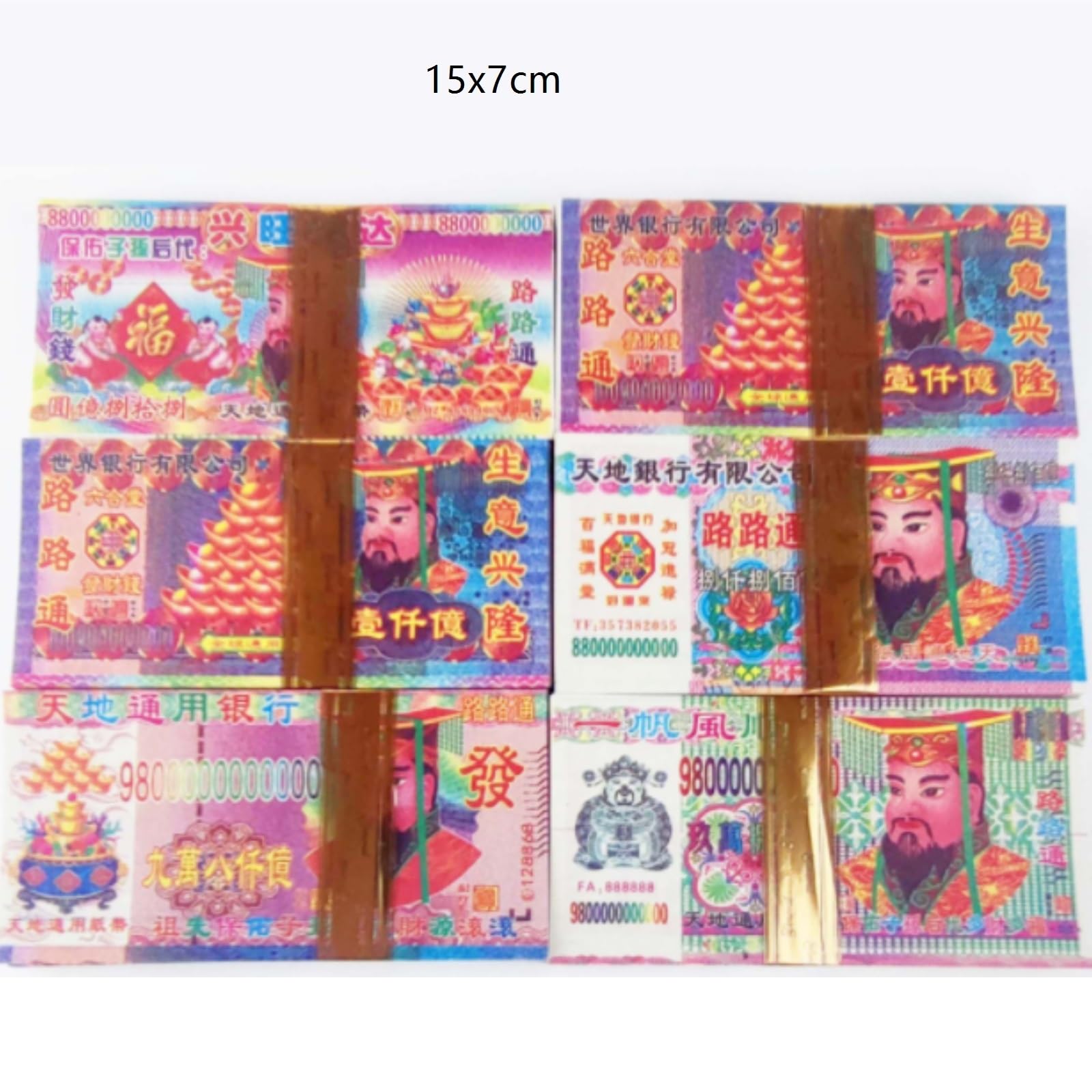 Pieniądze dla przodków Chińskie Pieniądze Przodków Piekielne Origami Papier Mieszany Pieniądze dla przodków(2000 sheets)