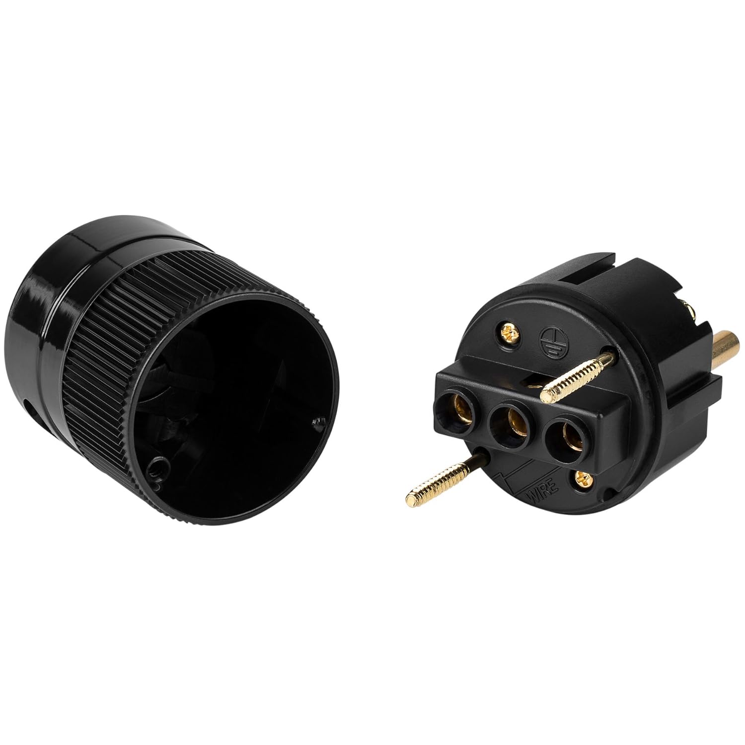 360i Schuko Standard Power Connector Black