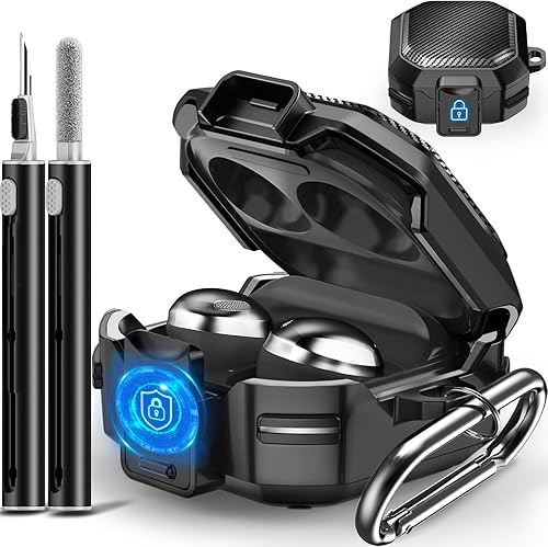 Con bloqueo de seguridad Funda de fibra de carbono para Samsung Galaxy Buds Pro 2Galaxy Buds 2 CaseGalaxy Buds Live CaseGalaxy Buds Pro CaseGalaxy