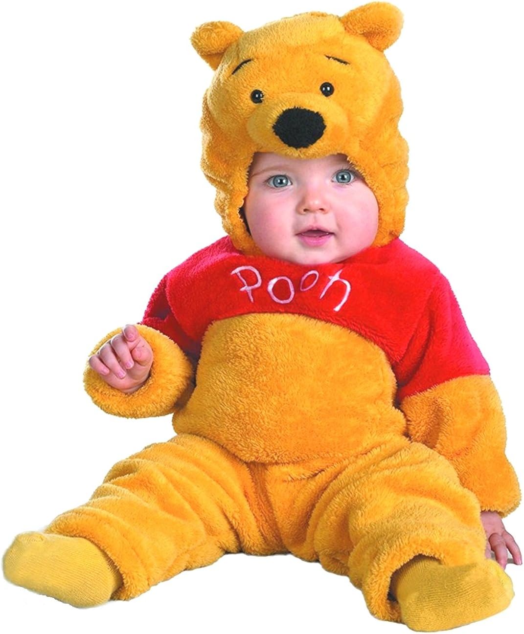 Disguise Winnie The Pooh Deluxe Costume - Baby 12-18, Gold, Infant