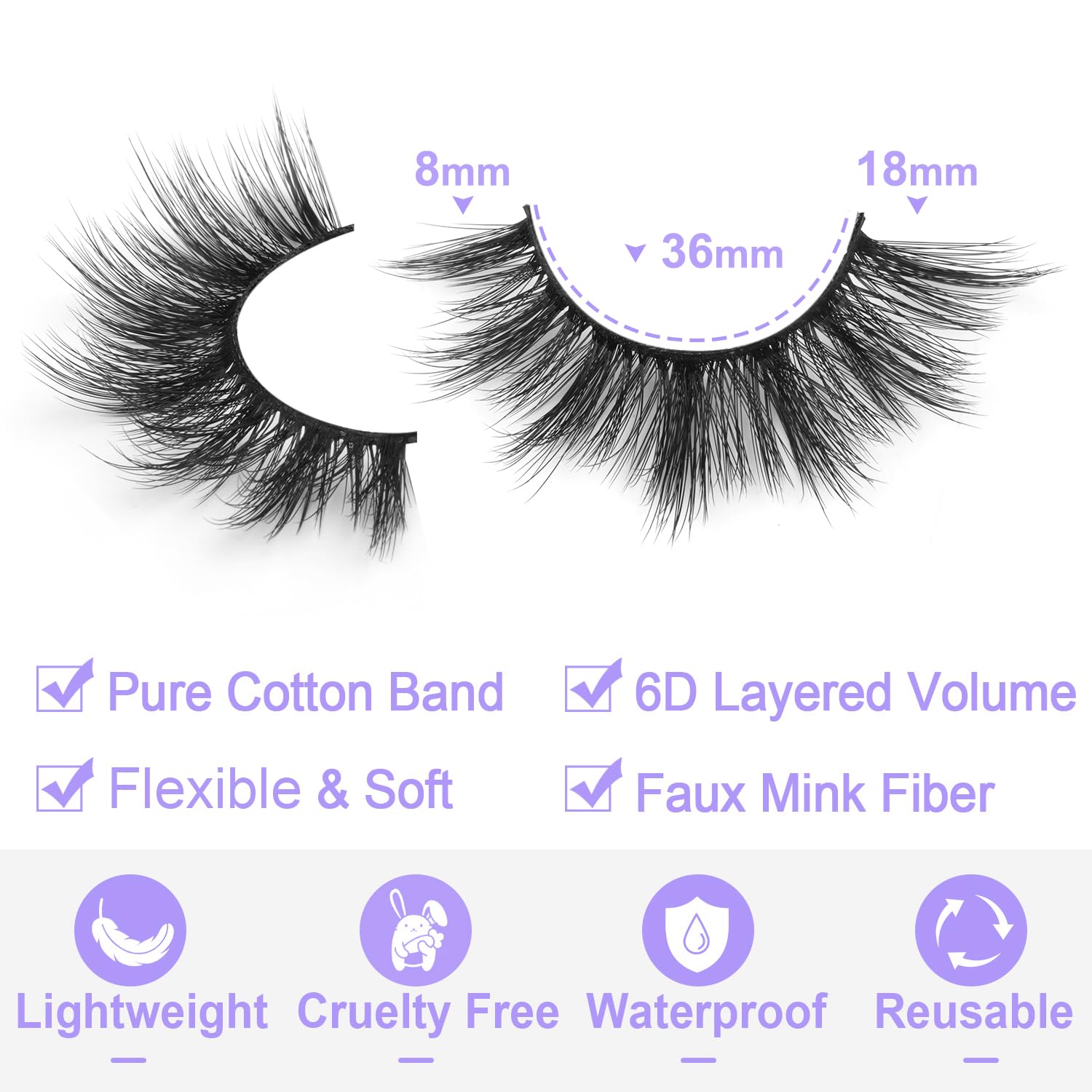Pestañas postizas cortas de estilo de ojo de gato, de aspecto natural, tupidas 3