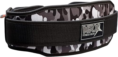 Miniatura 4 de MRX - Cinturón de levantamiento de pesas con soporte de espalda doble, entrenamiento de gimnasio, cinturones de 5 pulgadas de ancho, 11 colores