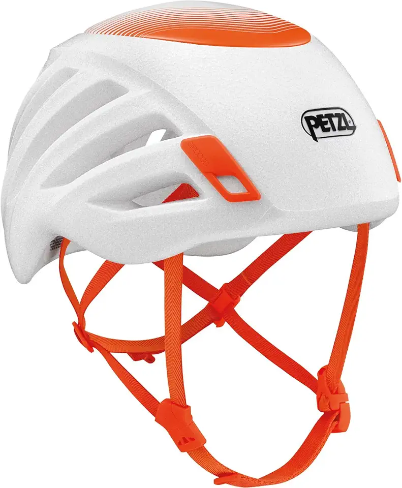 Petzl - CAPACETE PARA MONTANHISMO TAM 1, BRANCO/LARANJA