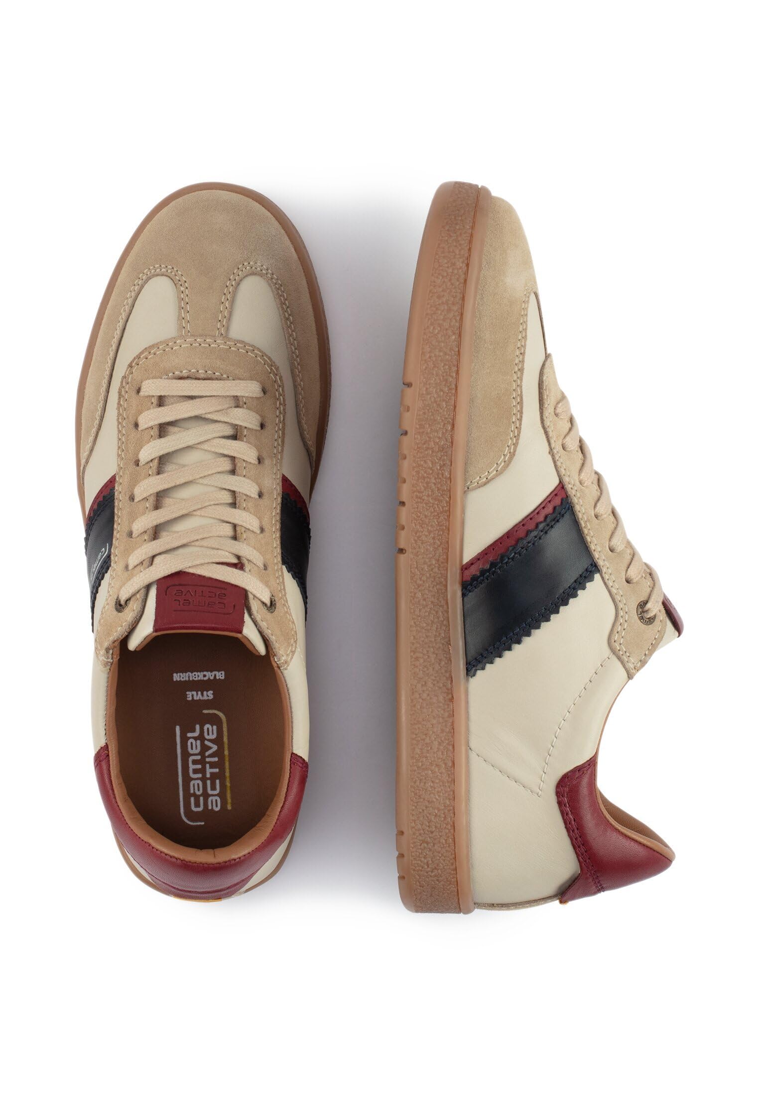 camel active Herren Sneaker mit farbigen Designelementen