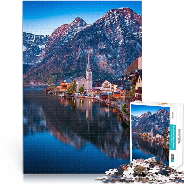 Rompecabezas para Adolescentes 1000 Piezas Mañana en Hallstatt Juguetes de Entretenimiento Familiar Juego…