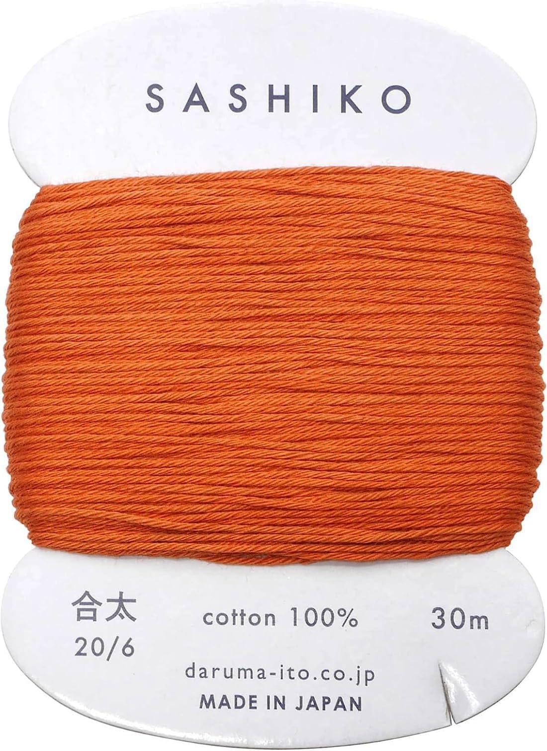 Shibori Dragon Sashiko Thread - Daruma - Medium/Regular Weight - 30m Cards (Copper # 214) (SD-Daruma-30m)