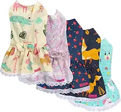 Vestido para Cães Fêmeas Art Pop Estampas Sortidas - n.1