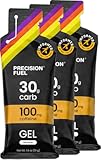 Precision Fuel 30 Caffeine Energy Gel - Mild Flavour Running Gels for Endurance Athletes, 30g Carbohydrate, Easy-to-Digest, Perfect for Running & Long-Duration Sports (Pack of 3)