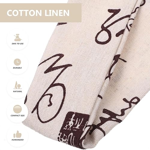 Miniatura 13 de Bolsa de protección para flauta – Bolsa de almacenamiento de algodón y lino duradera para bambú con práctico diseño de cuerda, 23.22 x 1.96 x 0.19