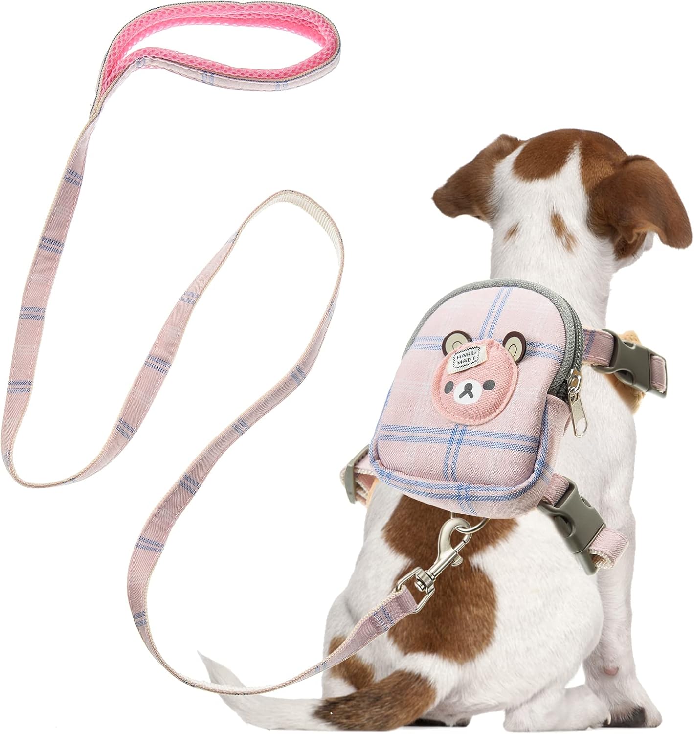 JUNEBRUSHS Dog Backpack Harness, Dog Backpack Adjustable