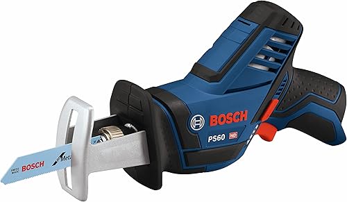 BOSCH PS60N - Sierra recíproca de bolsillo máximo de 12 V (herramienta desnuda)