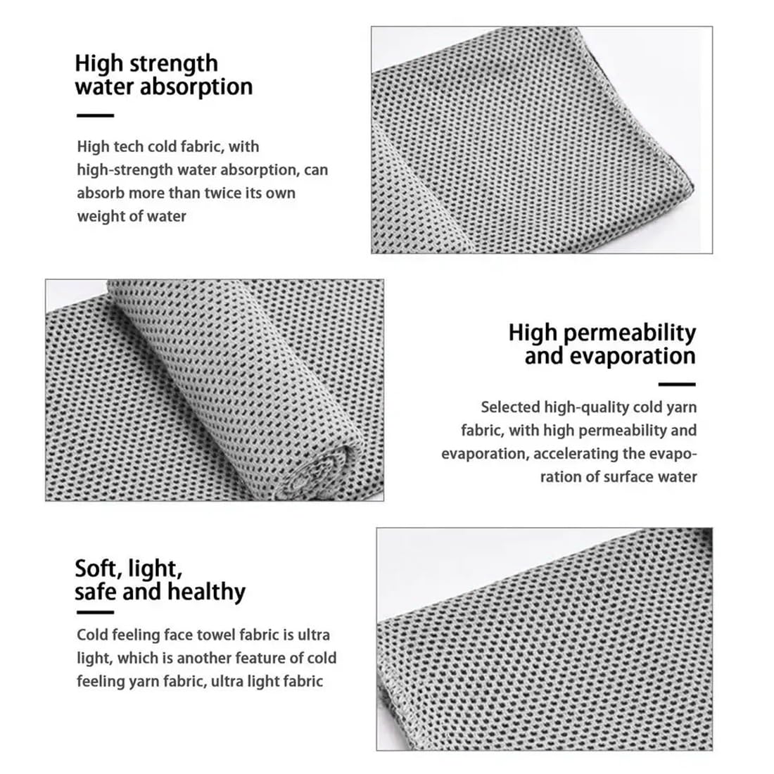 3 Asciugamani Microfibra Sportivi - Assorbenti, Leggeri, Per Palestra, Yoga, Viaggio - Foto 9