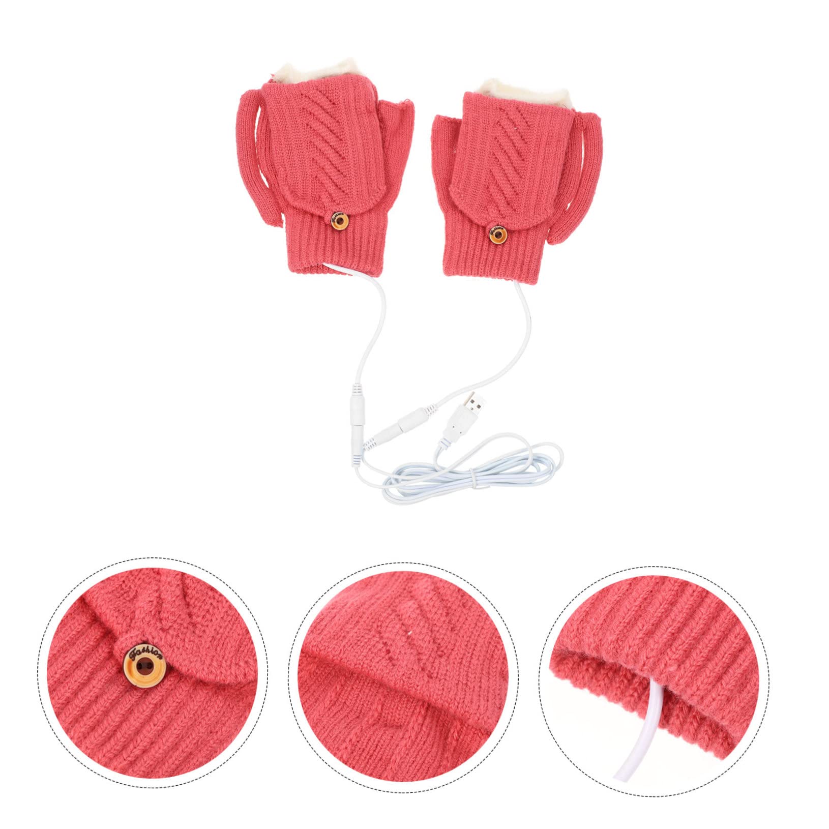 Abaodam Women Men's Heated Gloves Rechargeable Warm Gloves Windproof for Cold Climate Snow Skiing Riding