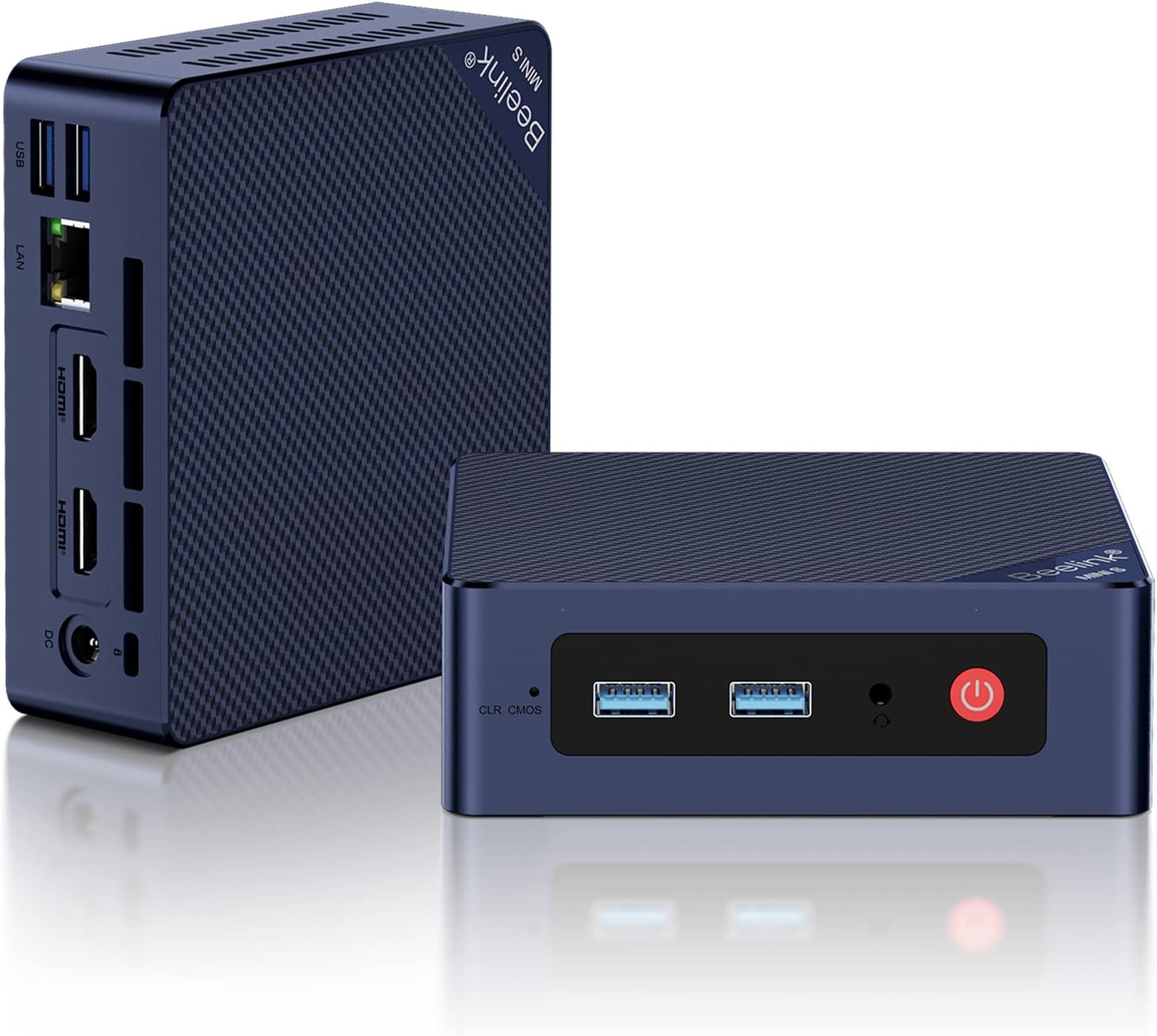 Beelink Mini S12 Mini PC, 12th Intel Alder Lake- N95 (4C/4T, up to 3.4GHz), 8GB DDR4 256GB M.2 SSD, Mini Desktop Computer Support 4K@60Hz Dual Display/WiFi 6/BT5.2/USB 3.2/2.5GB LAN for Home/Office