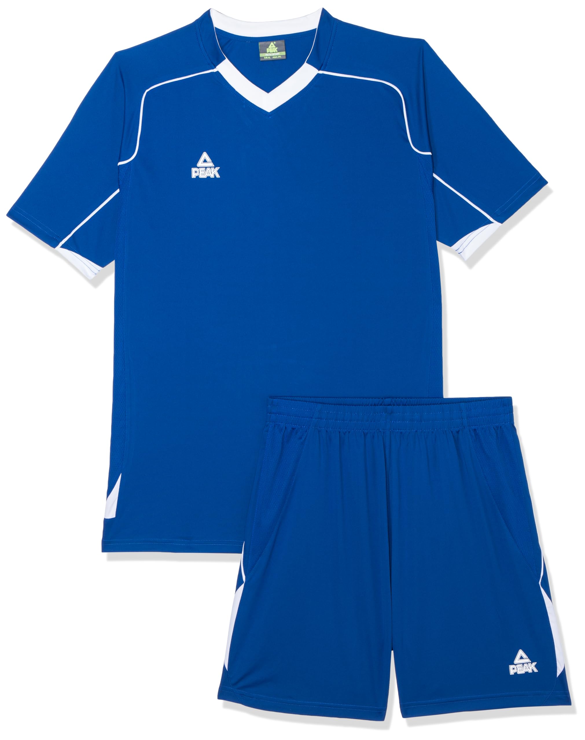 PeakPeak TS4954 Soccer Uniform for Men, X-Large, Royal Blue/White
