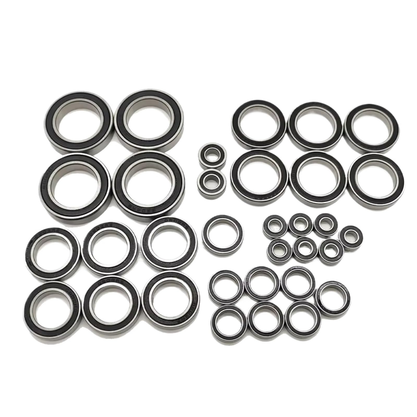 RC Lagerteile Für Traxxas Für XRT 78086-4 1/6 5196A Vorgefetteter Chromstahl 33 Teiliges Komplettes Kugellager Kit Schwarz Versiegelt RC Autoteile