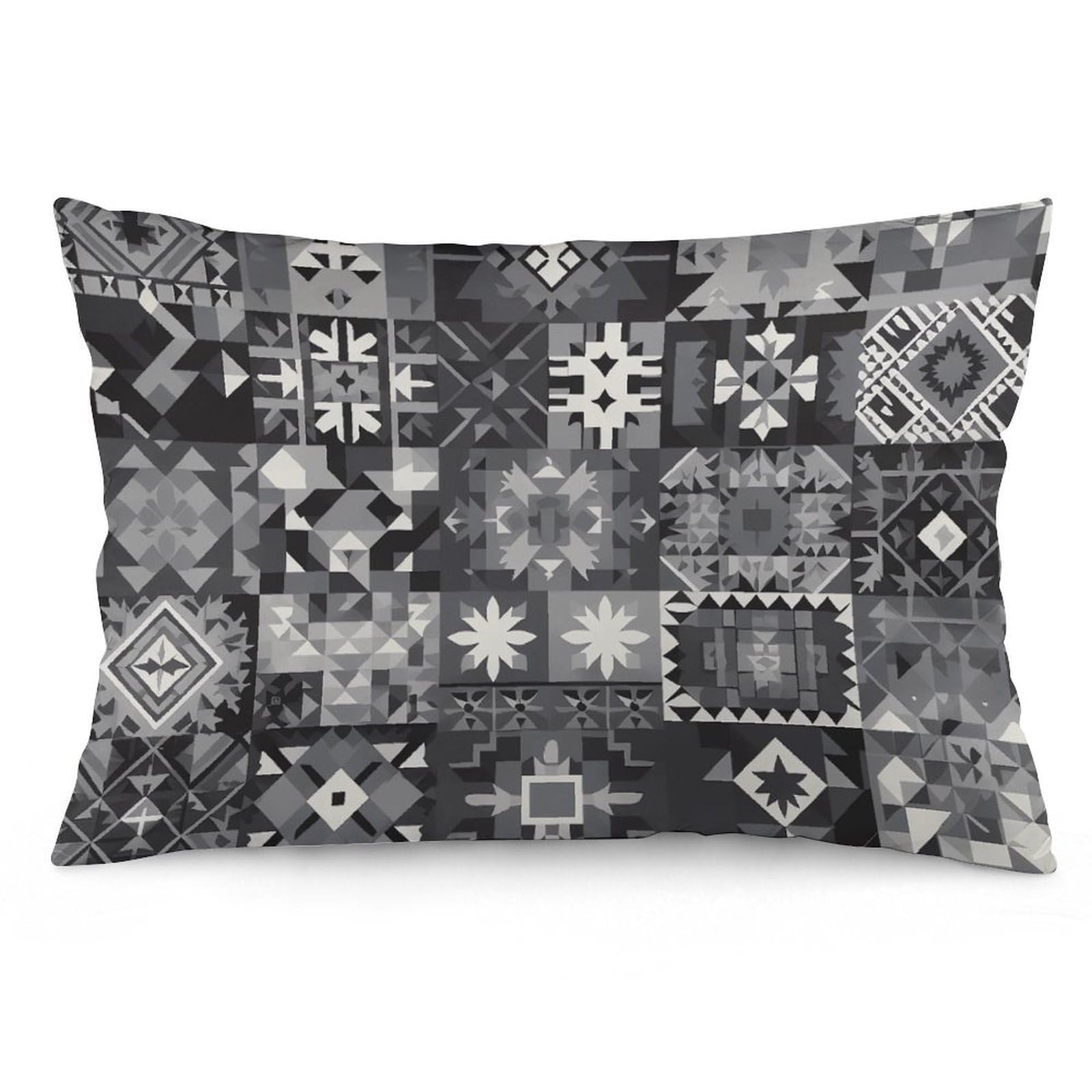 NTVOWPZO 2 Pack Decoration Throw Pillow Covers 20"x30" Pillowcases Covers Gray Pattern Background Pillowcases Modern Farmhouse Home Decor Sofa Cushions Covers for Couch Bed Living Room