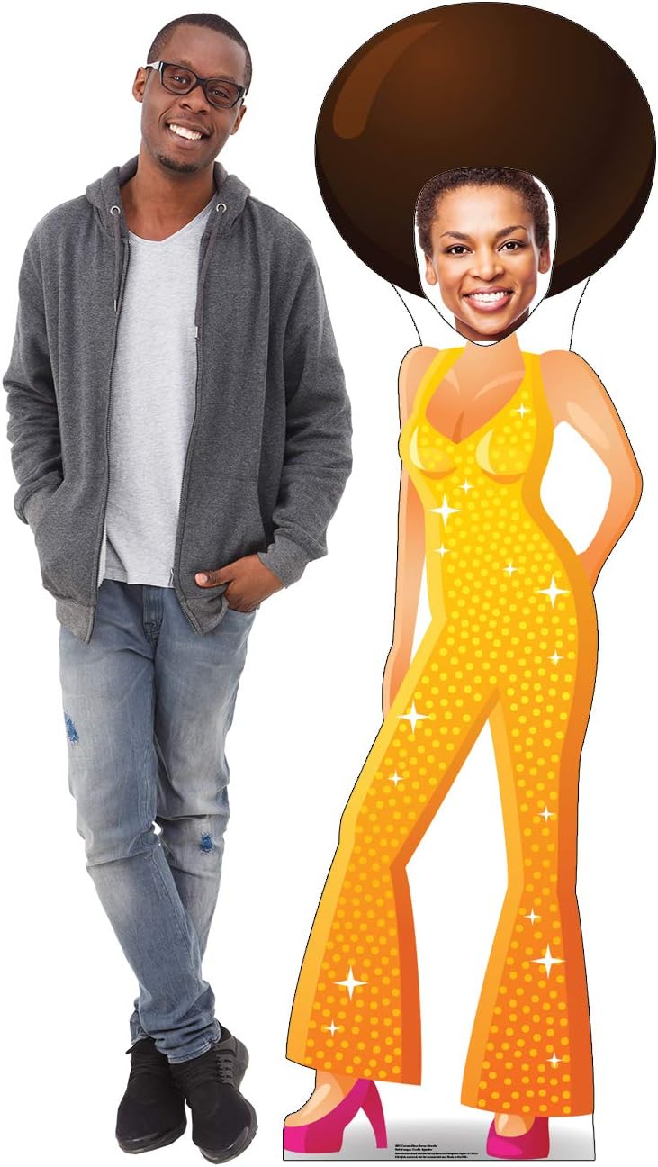 Cardboard People 70's Dance Couple Stand-in Life Size Cardboard Cutout Standup