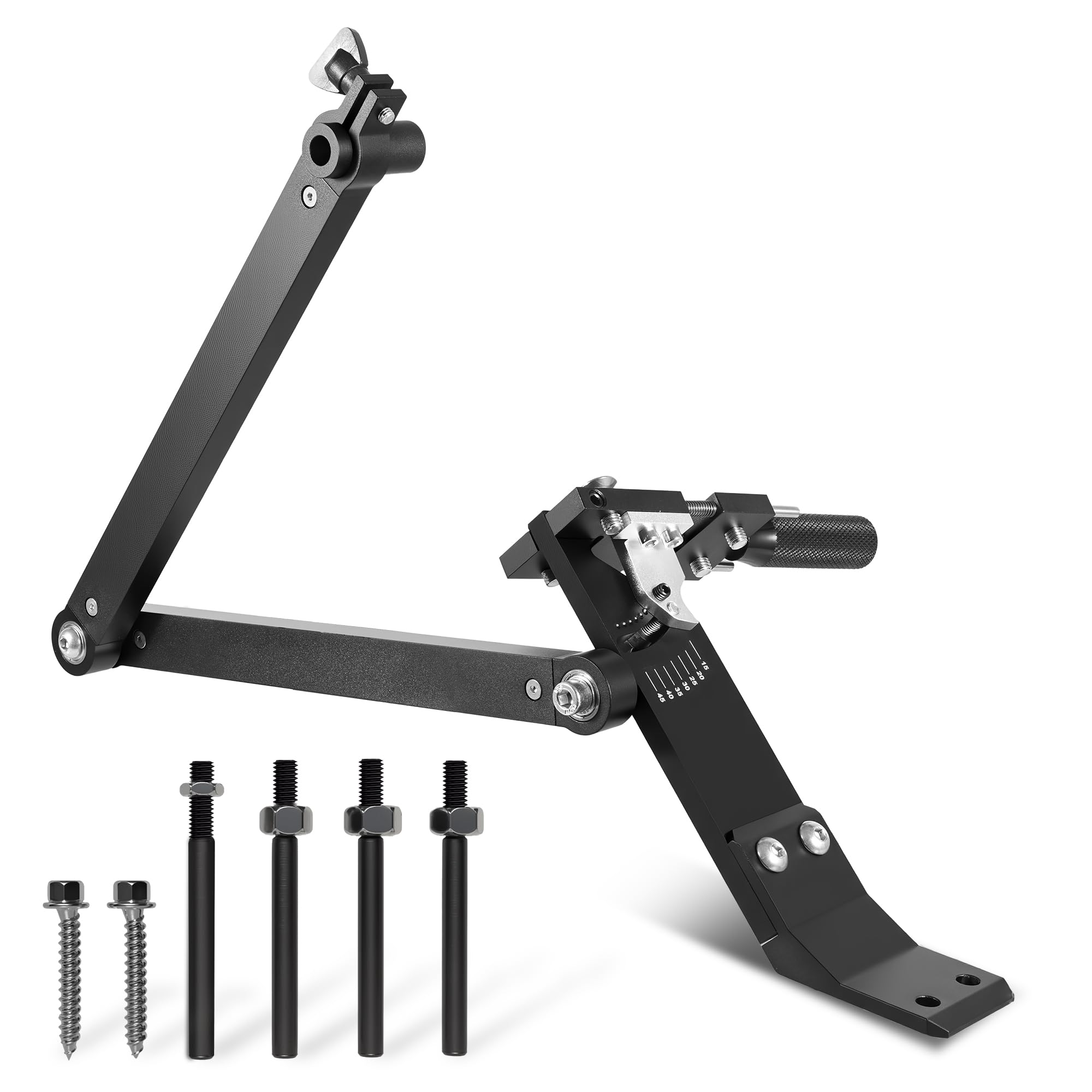 Herramienta afiladora de cuchillas para cortacésped, kit de afilado de cuchillas de cortacésped ajustable de 15°-45° con rodamiento de bolas para cuchillas estándar rectas, cubiertas, de alta