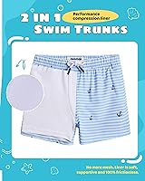 Vista 211 de maamgic Traje de baño para niños con forro de compresión elástico para niño Yema de Huevo Coco