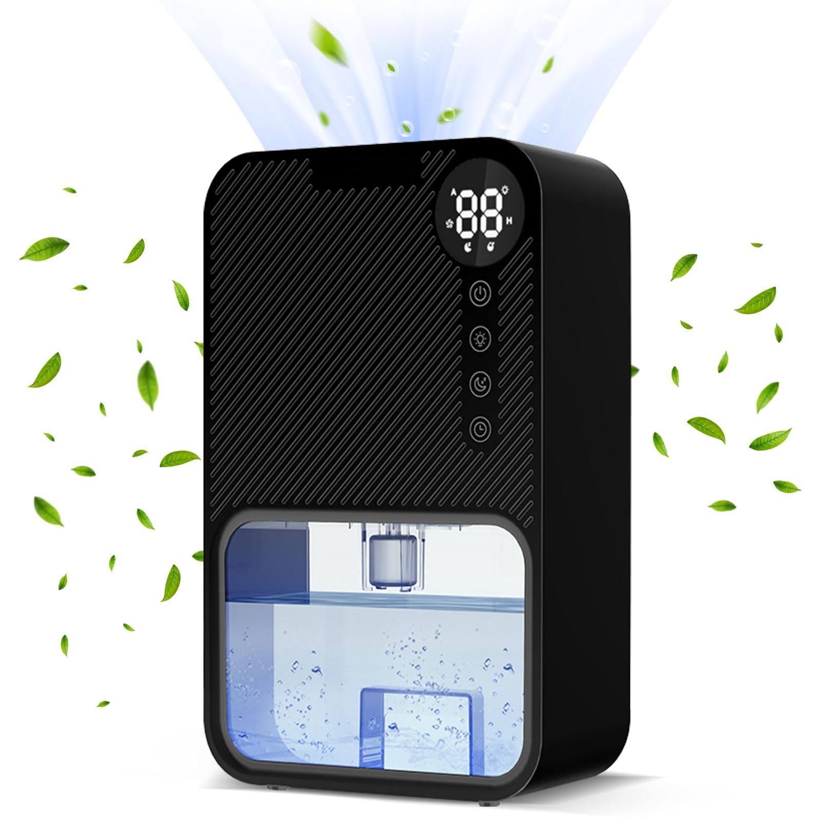 MAKEQUITTO メイキュット Dehumidifier, 95 oz Dehumidifiers for Basement, Quiet Small