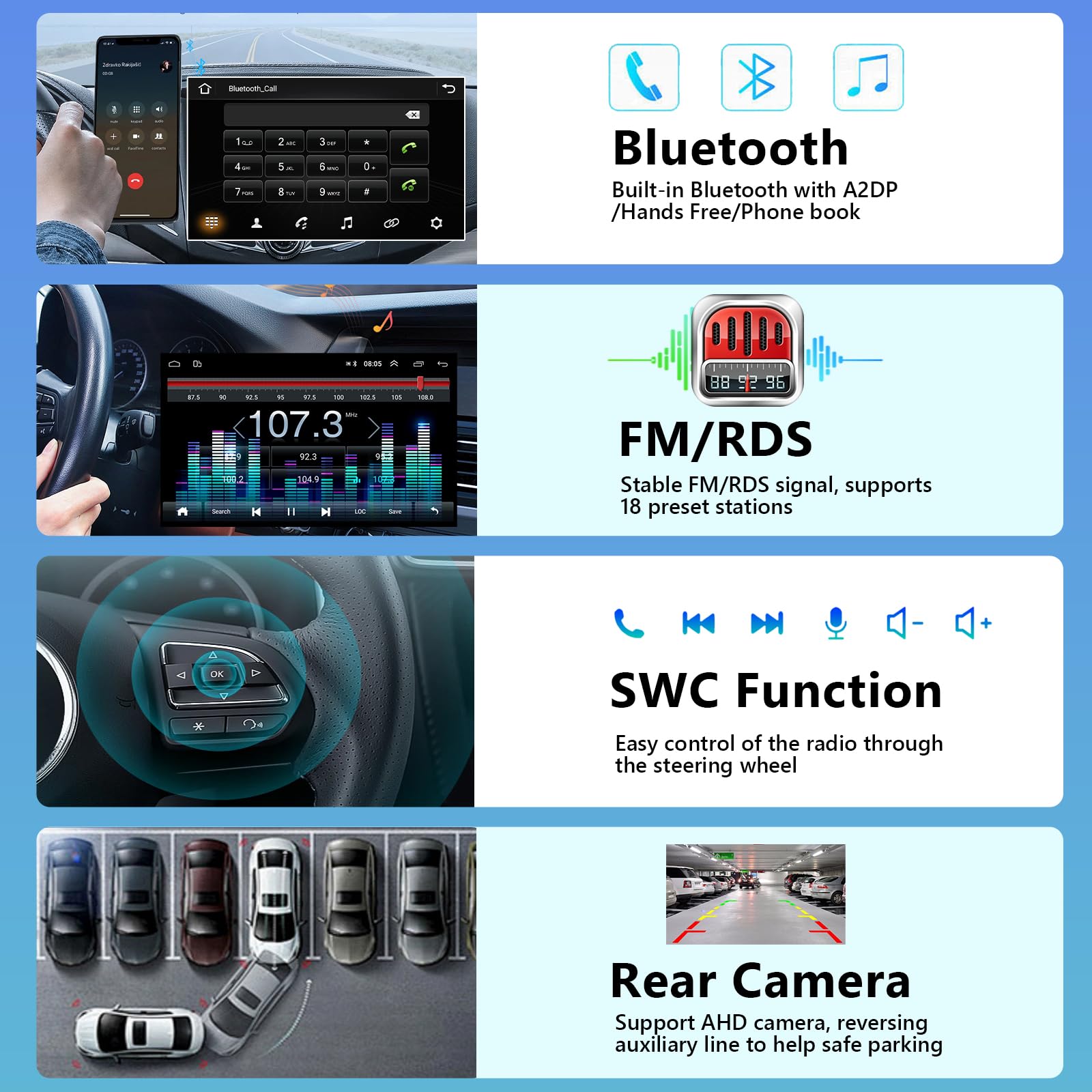2+64G Podofo Autoradio pour Fiat Doblo/Yeni Kasa 2015 avec écran sans 2+64G Podofo Autoradio pour Fiat Doblo/Yeni Kasa 2015 avec écran sans