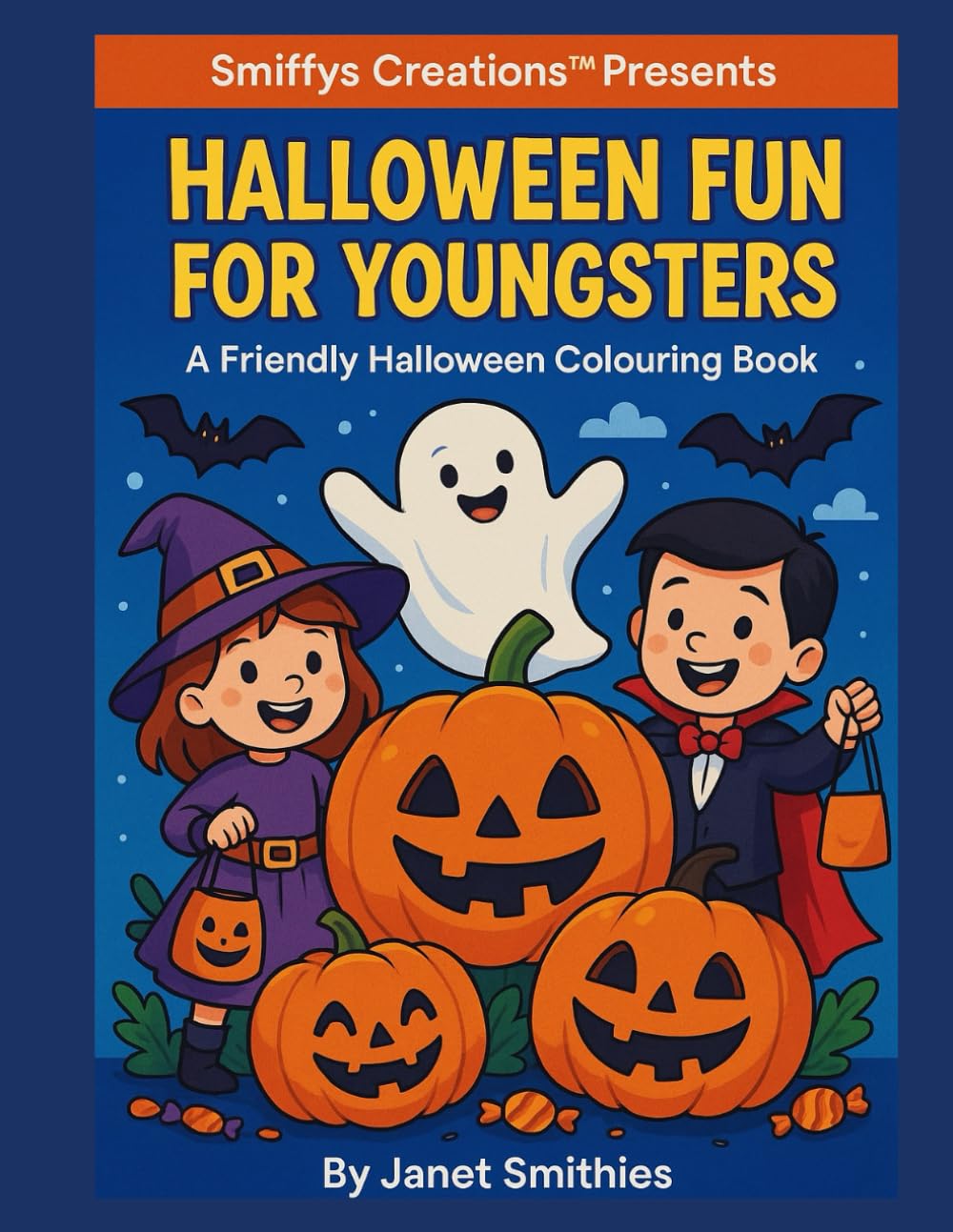 Halloween Fun for Youngsters: A Friendly Halloween Colouring Book