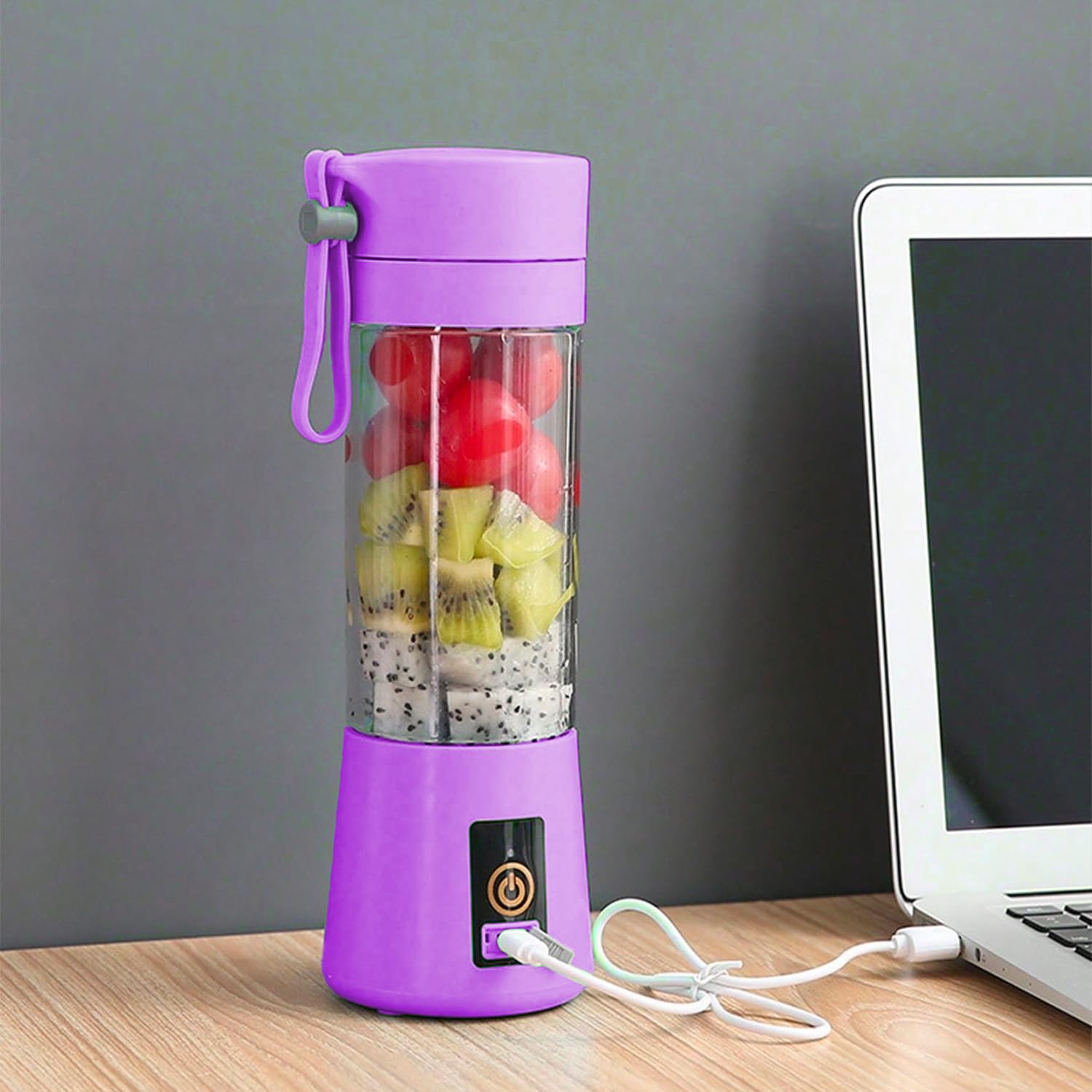 Frullatore Portatile USB Viola - Per Smoothie Freschi Ovunque Tu Vada - Foto 7