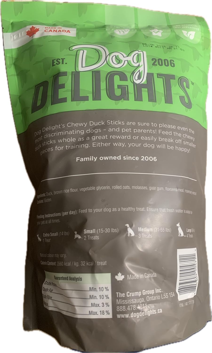 Generic Dog Delights Chewy Duck Sticks, 35 Ounce (2.19 lb.)